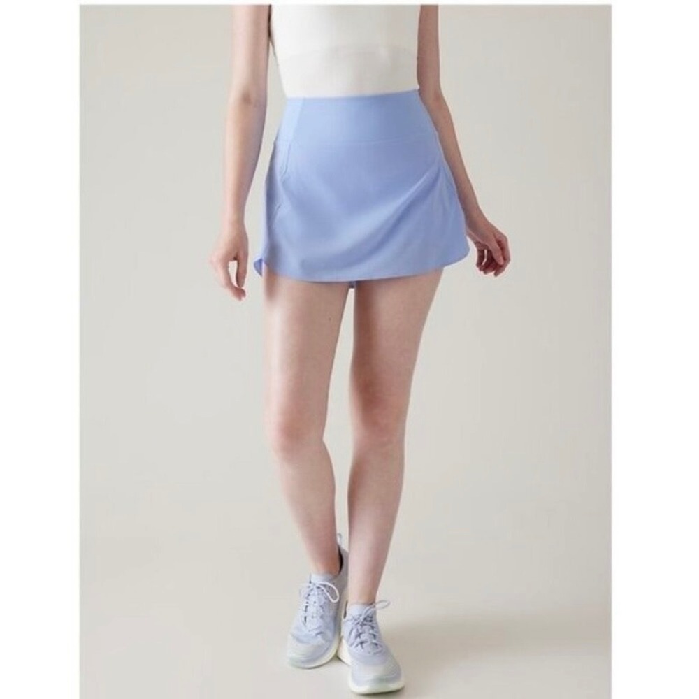 Athleta Run With It 16 Skort Light Blue Periwinkle XS‎ Running Tennis Skirt
